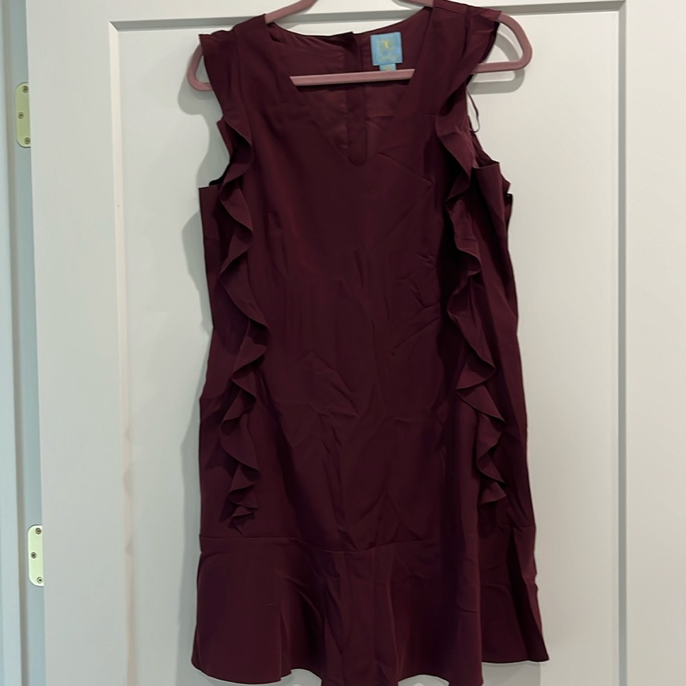 Cece ruffle sleeve mini dress